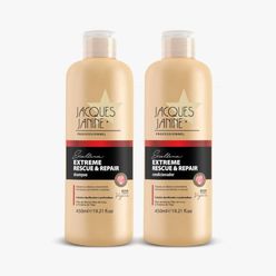 Kit JACQUES JANINE Extreme Rescue & Repair Shampoo + Condicionador 450ml cada