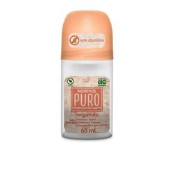 Desodorante Memphis Puro Bergamota Vegano Roll-on 60ml