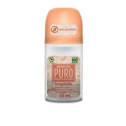 Desodorante Memphis Puro Bergamota Vegano Roll-on 60ml