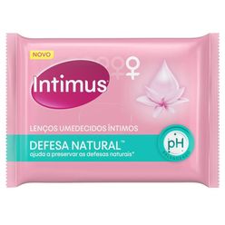 Lenços Umedecidos Íntimos INTIMUS Defesa Natural com 16 Unidades