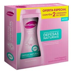 Sabonete Líquido Líquido Intimus Defesa Natural Com 2 Unidades De 200ml Cada