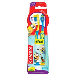 Escova Dental COLGATE Minions 6+ Extra Macia com 2 Unidades