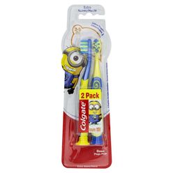 Escova Dental COLGATE Minions 2 a 5 Anos Extra Suave com 2 Unidades