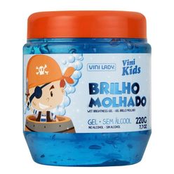 Gel para Cabelos VINI LADY Vini Kids Brilho Molhado Sem Álcool 220g