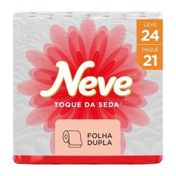 Papel Higiênico Neve Toque Da Seda Folha Dupla Leve 24 Pague 21 Unidades 30 Metros