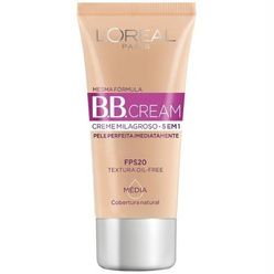 Bb Cream L'oréal 5 Em 1 Fps 20 Média 30ml