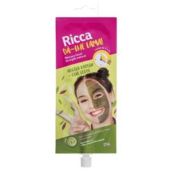 Máscara Facial Ricca Argila Natural Com Argila Kaolin + Chá Verde 25g