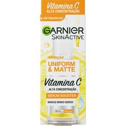 Sérum Booster Garnier Uniform & Matte Vitamina C 30ml