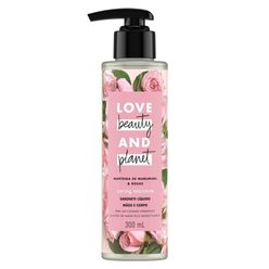 Sabonete Líquido LOVE BEAUTY AND PLANET Caring Moisture Manteiga de Murumuru & Rosas 300ml