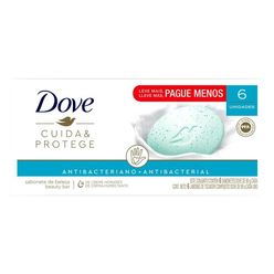 Sabonete DOVE Cuida & Protege Antibacteriano com 6 Unidades 90g cada Leve + Pague -