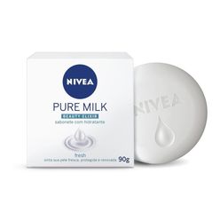 NIVEA Sabonete em Barra Pure Milk Fresh 90g