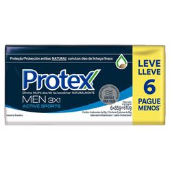 Sabonete PROTEX Men Active Sports 85g cada Leve 6 Pague Menos