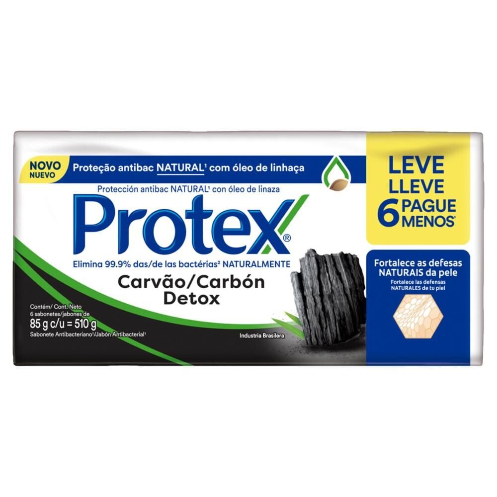 Sabonete Protex Carvão Dettox 85g - Kit com 6 unidades