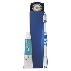 Kit Dental 4 Em 1 Gift Pro Trabalho Contém Estojo,fio Dental,escova E Creme Dental