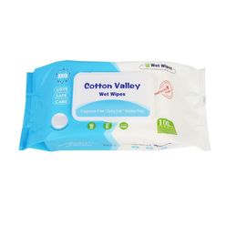 Lenços Umedecidos COTTON VALLEY com 100 Unidades