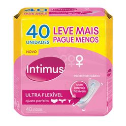 Protetor Diário INTIMUS Ultra Flexível com 40 Unidades Leve Mais Pague Menos