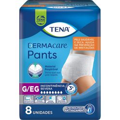 Roupa íntima Descartável Tena Dermacare Pants G/eg Com 8 Unidades