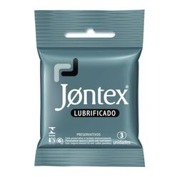 Preservativo Jontex Lubrificado Com 3 Unidades