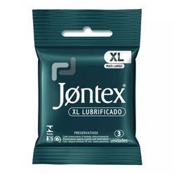 Preservativo Jontex Lubrificante Xl Com 3 Unidades