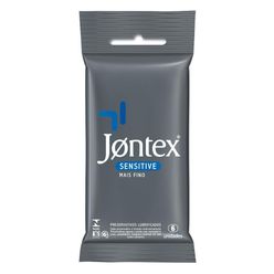 Preservativo Jontex Sensitive Com 6 Unidades