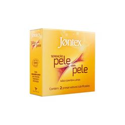 Preservativo Jontex Pele Com Pele Com 2 Unidades