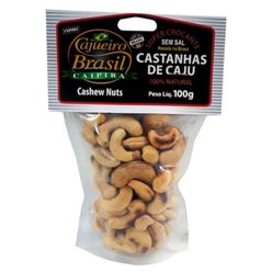 Castanha de Cajú CAJUEIRO Caipira sem Sal 100g