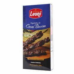 Espetinho de Carne Bovina LEONI Congelada 500g