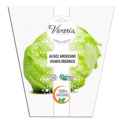 Alface Americana VIVARIS In Natura Orgânica 150g