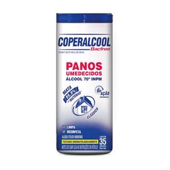 Pano Umedecido Coperalcool Bacfree Clássico álcool 70º Inpm Com 35 Unidades