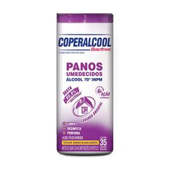 Pano Umedecido Coperalcool Bacfree Lavanda Oriental álcool 70º Inpm Com 35 Unidades