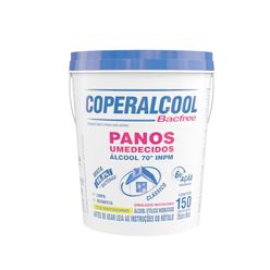 Pano Umedecido Coperalcool Bacfree Clássico álcool 70º Inpm Com 150 Unidades