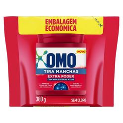 Refil Tira Manchas Omo Extra Poder Sem Cloro 380g Embalagem Econômica