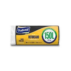 Saco para Lixo DOBRASIL Perfumado Preto com 10 Unidades 150L Rolo