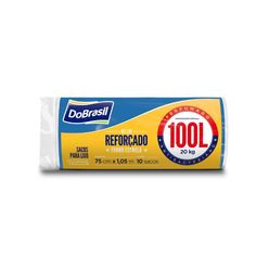 Saco Para Lixo Dobrasil Perfumado Azul Com 10 Unidades 100l