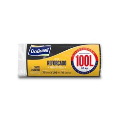 Saco para Lixo DOBRASIL Perfumado Preto com 10 Unidades 100L