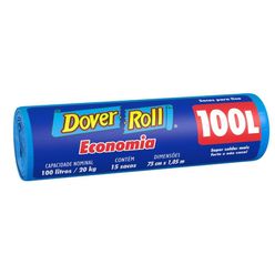 Saco Para Lixo Dover Roll Economia Com 15 Unidades 100l