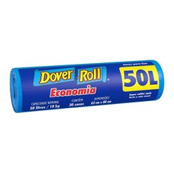 Saco Para Lixo Dover Roll Economia Com 30 Unidades 50l