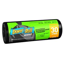 Saco de Lixo DOVER ROLL Resist! com 20 Unidades 30L