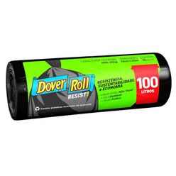 Saco De Lixo Dover Roll Resist! Com 10 Unidades 100l