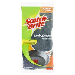 Esponja SCOTCH-BRITE Antiaderente Leve Mais Pague Menos Pacote com 3 Unidades