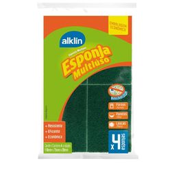 Esponja ALKLIN Multiuso com 4 Unidades