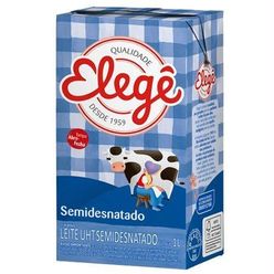 Leite Elegê Semi Desnatado 1l