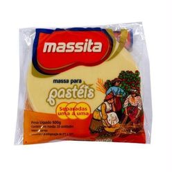 Massa  Para Pastel Massita Disco Grande Resfriada 500g