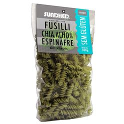 Fusilli SUNDHED Chia, Alho e Espinafre sem Glúten 300g