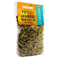Fusilli SUNDHED Açafrão e Manjericão  sem Glúten 300g
