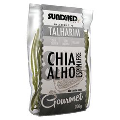 Massa Talharim SUNDHED Gourmet Chia, Alho e Espinafre não Contém Ovos sem Glúten, sem Lactose e Vegano 200g