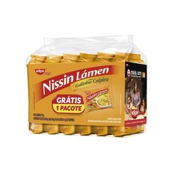 Macarrão Instantâneo NISSIN Lámen Galinha Caipira Leve 6 Pague 5 Unidades