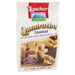 Biscoito LOACKER Wafer cubos tiramisu 110g