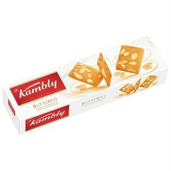 Biscoito KAMBLY amanteigado fino suíço com amêndoas fatiadas 100g