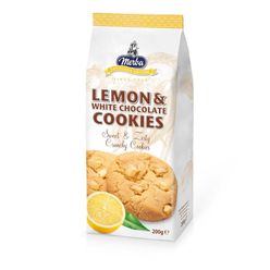 Biscoito MERBA Cookies Chocolate Branco e Limão 200g